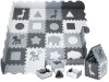 Mata puzzle XL 150 x 150 x 1 cm - z obrzeżem - pianka EVA - szara Mata puzzle XL 150 x 150 x 1 cm - z obrzeżem - pianka EVA - szara